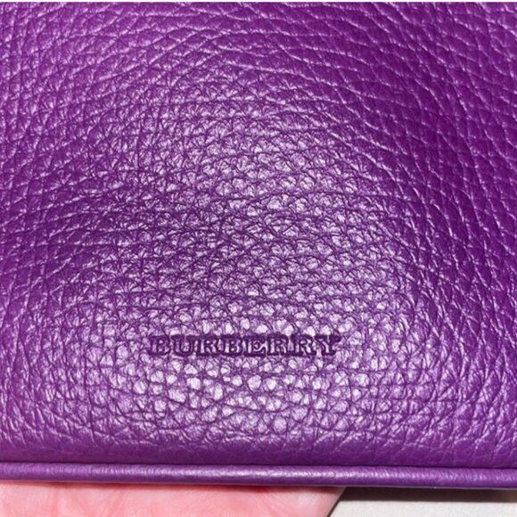 Rare unique Purple leather BURBERRY LONDON - Picture 7 of 7